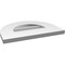 Ekena Millwork Round Top Surface Mount PVC Gable Vent: Non-Functional, w/ 3-1/2"W x 1"P Standard Frame, 16"W x 12"H GVPRT16X1201SN - alternate 5